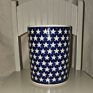 Polish Pottery Utensil Crock